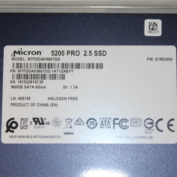 Micron 5200 PRO 960 GB Internal Solid State Drive - I have three - Picture 2 of 4